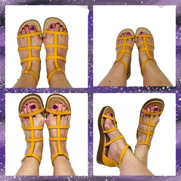 NIB Lucky Brand Citrus Ellian Gladiator Caged Sandals - Size 6 - Picture 15 of 16